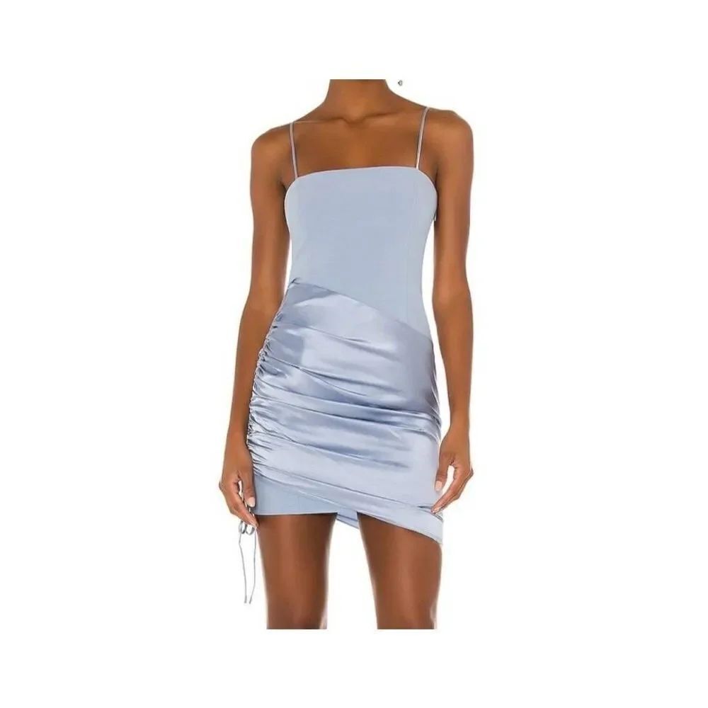 Cinq a Sept Juliette Mini Dress in Cloudy Day Blue - Size 2